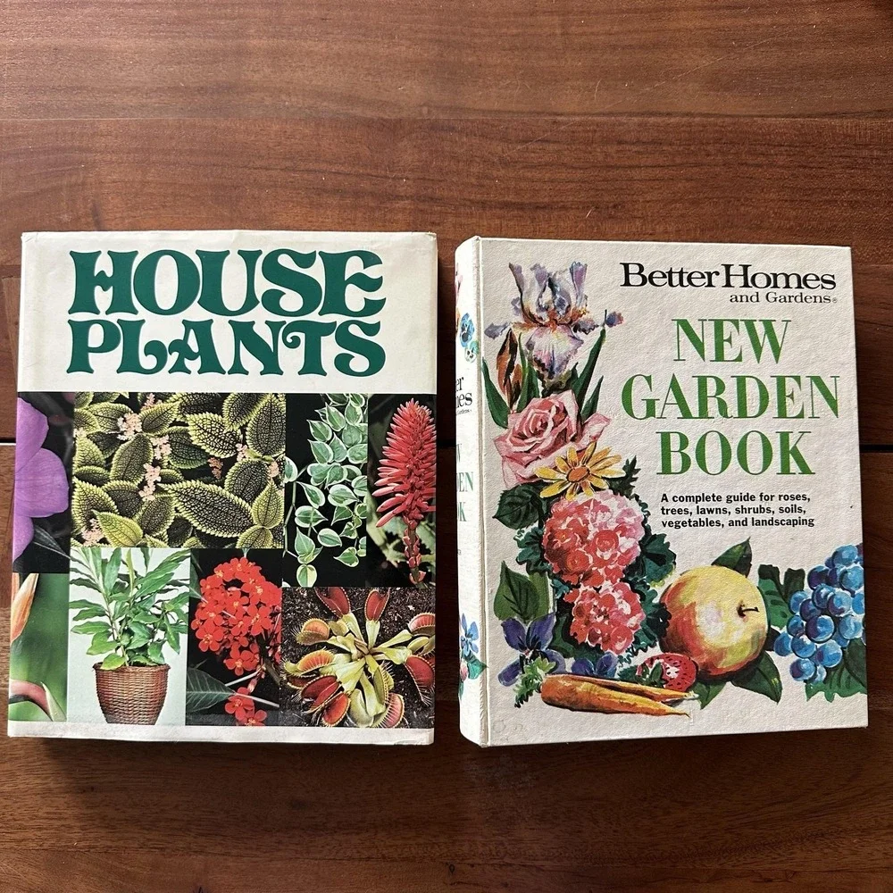 1968 Better Homes Gardens New Garden Book Ring Bound + House‎ Plants Guide Lot 2
